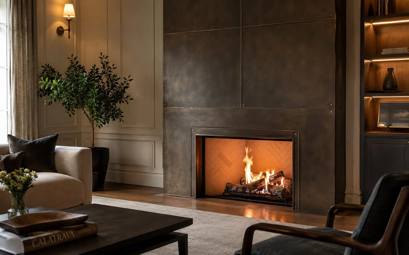 Fireplace metalwork